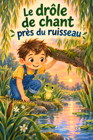 Le drôle de chant près du ruisseau