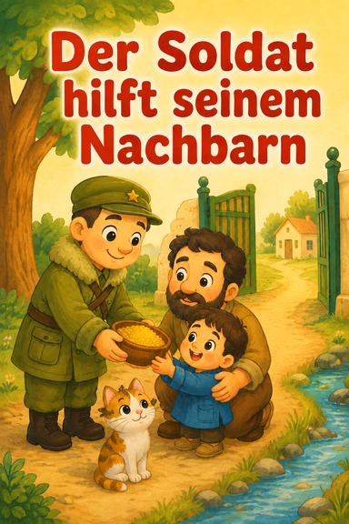 Der Soldat hilft seinem Nachbarn