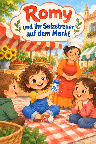 Romy und ihr Salzstreuer auf dem Markt