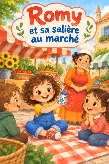 Romy et sa salière au marché