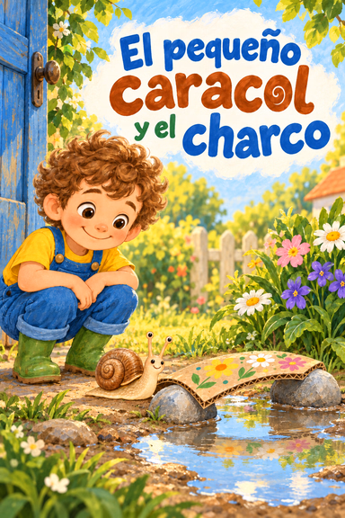 El pequeño caracol y el charco