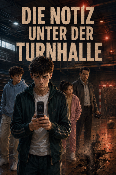 Die Notiz unter der Turnhalle