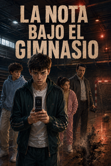 La nota bajo el gimnasio