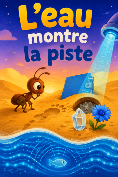 L’eau montre la piste