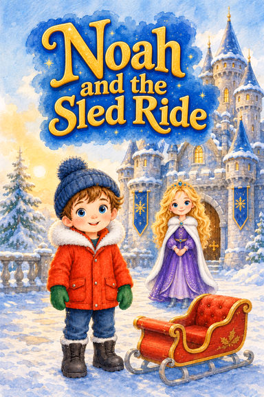 Noah and the Sled Ride