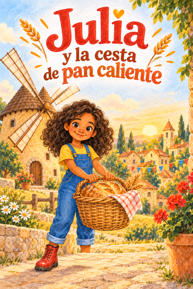 Julia y la cesta de pan caliente
