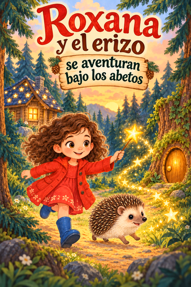 Roxana y el erizo se aventuran bajo los abetos