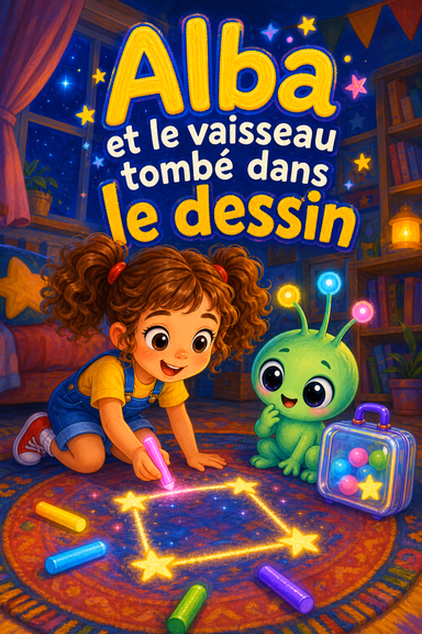 Alba et le vaisseau tombé dans le dessin