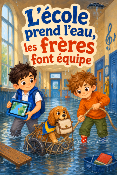 L’école prend l’eau, les frères font équipe