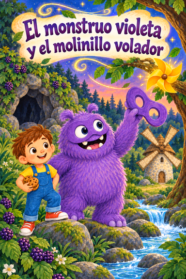 El monstruo violeta y el molinillo volador