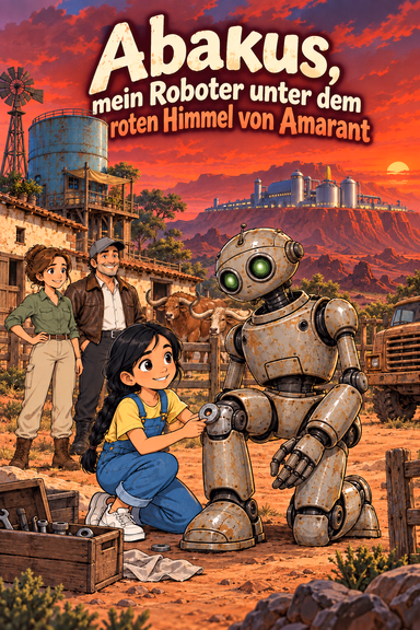 Abakus, mein Roboter unter dem roten Himmel von Amarant