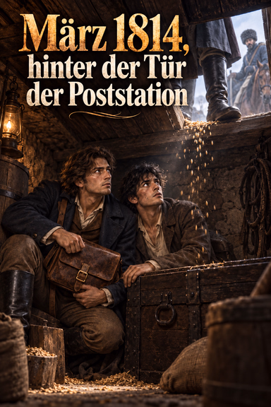 März 1814, hinter der Tür der Poststation