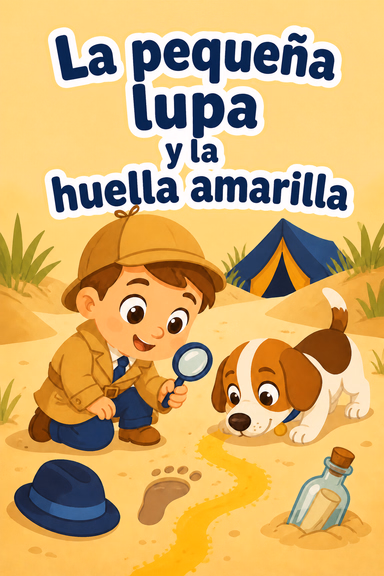 La pequeña lupa y la huella amarilla