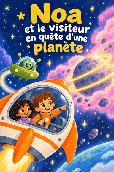 Noa et le visiteur en quête d’une planète