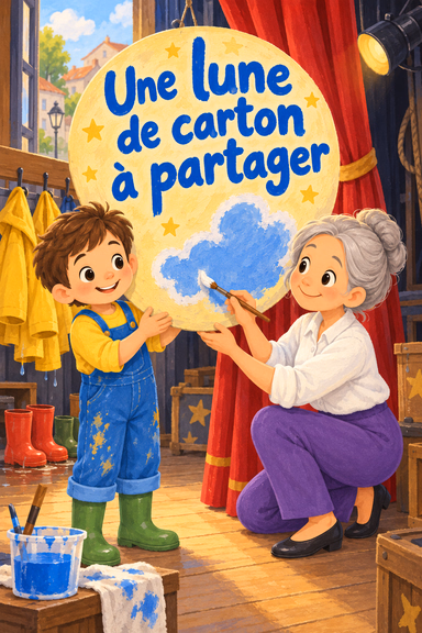 Une lune de carton à partager