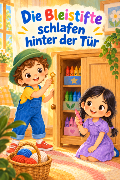 Die Bleistifte schlafen hinter der Tür
