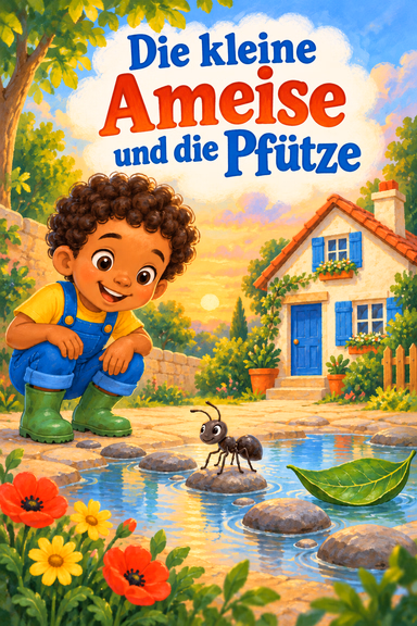 Die kleine Ameise und die Pfütze