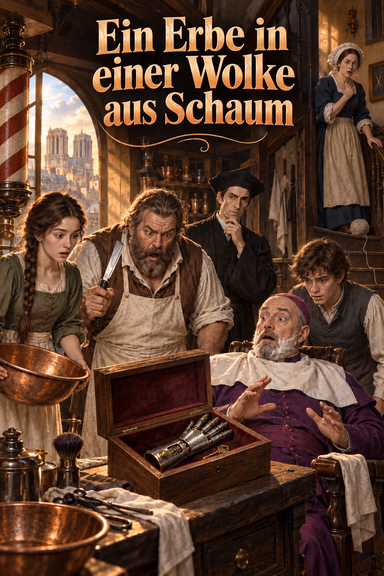 Ein Erbe in einer Wolke aus Schaum