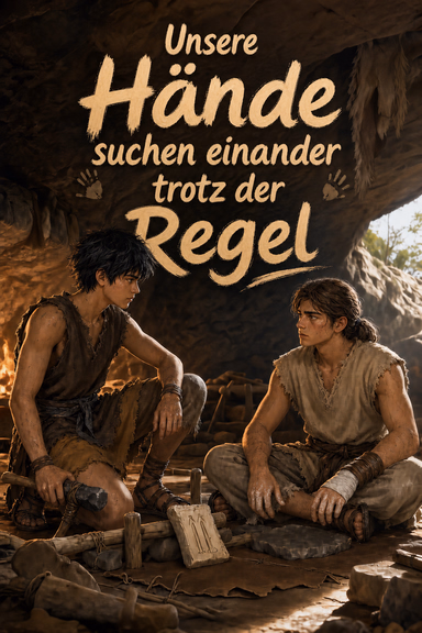 Unsere Hände suchen einander trotz der Regel