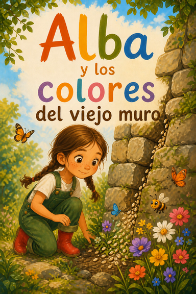 Alba y los colores del viejo muro