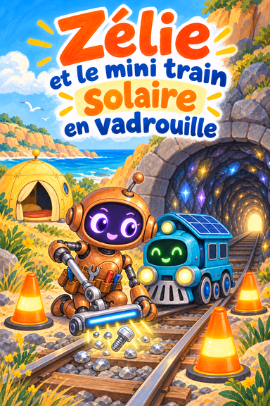 Zélie et le mini train solaire en vadrouille
