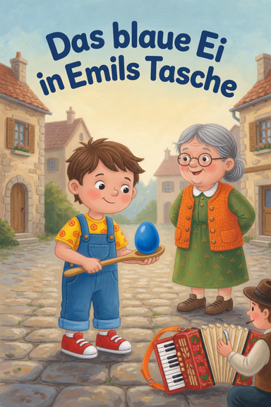 Das blaue Ei in Emils Tasche
