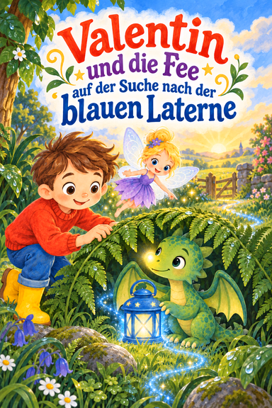 Valentin und die Fee auf der Suche nach der blauen Laterne