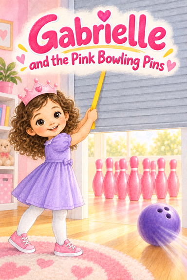 Gabrielle and the Pink Bowling Pins