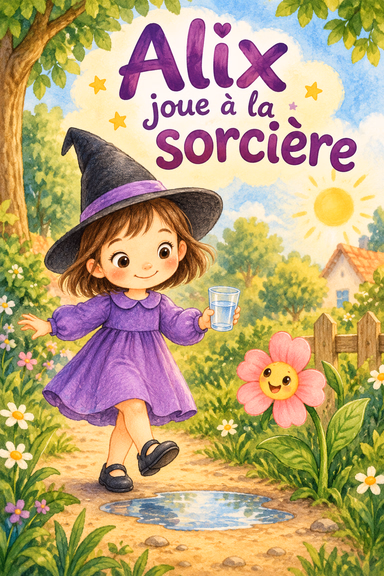 Alix joue à la sorcière