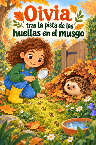 Olivia tras la pista de las huellas en el musgo
