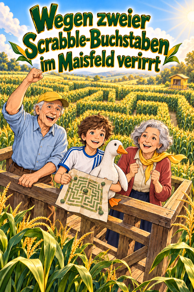 Wegen zweier Scrabble-Buchstaben im Maisfeld verirrt