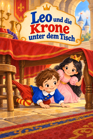 Leo und die Krone unter dem Tisch