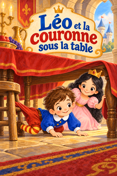 Léo et la couronne sous la table