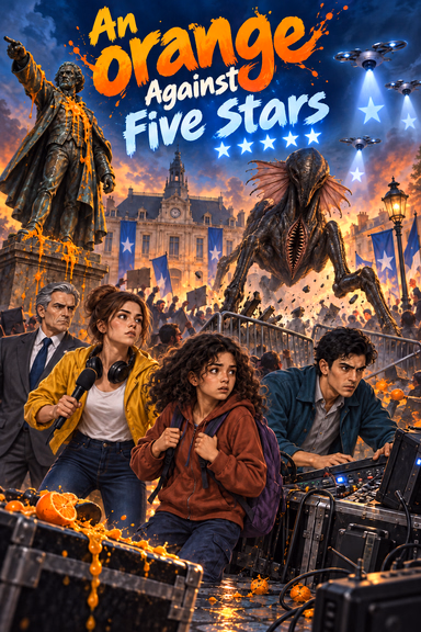 An Orange Against Five Stars