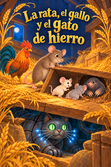 La rata, el gallo y el gato de hierro