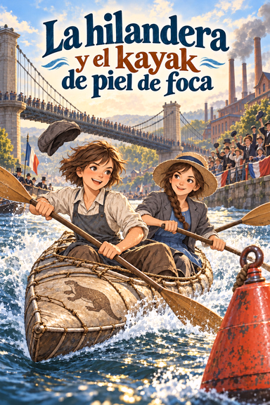 La hilandera y el kayak de piel de foca