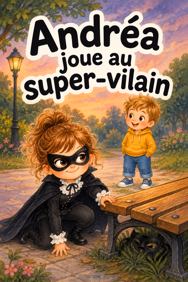 Andréa joue au super-vilain