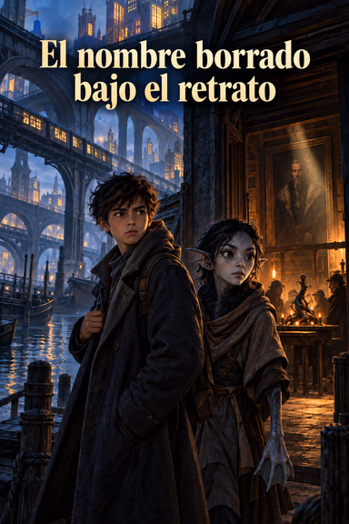 El nombre borrado bajo el retrato