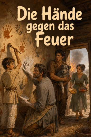 Die Hände gegen das Feuer
