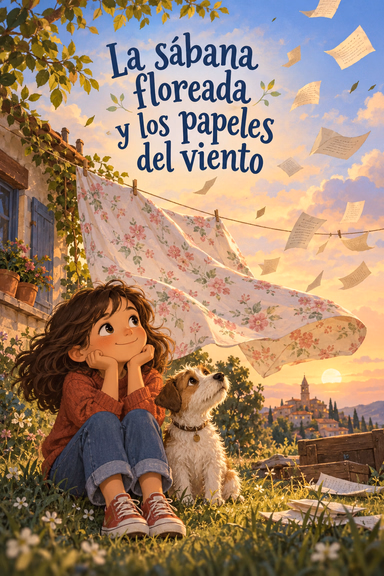 La sábana floreada y los papeles del viento