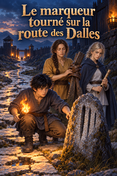 Le marqueur tourné sur la route des Dalles
