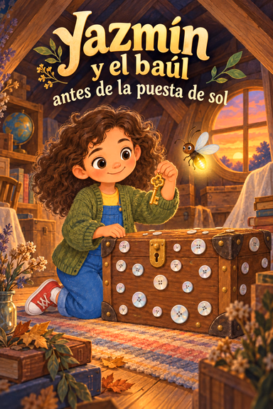 Jazmín y el baúl antes de la puesta de sol