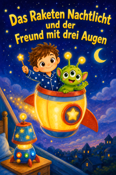 Das Raketen Nachtlicht und der Freund mit drei Augen