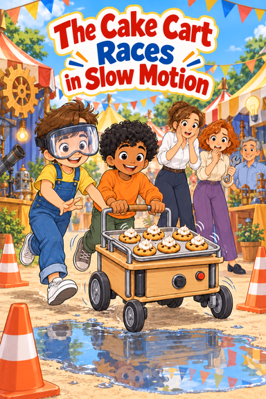 The Cake Cart Races in Slow Motion