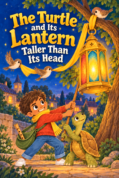 The Turtle and Its Lantern Taller Than Its Head