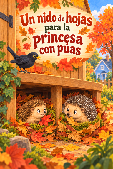 Un nido de hojas para la princesa con púas