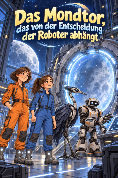 Das Mondtor, das von der Entscheidung der Roboter abhängt
