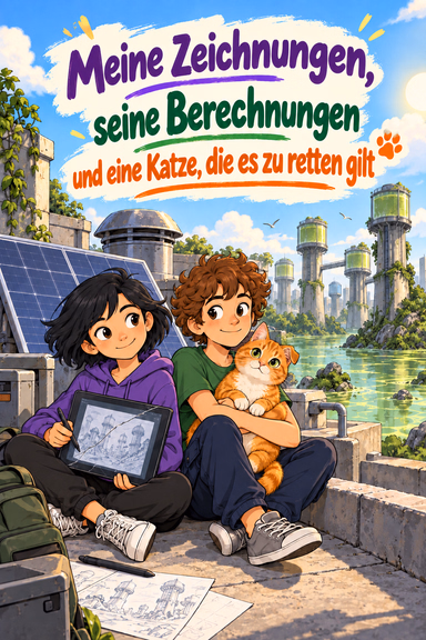 Meine Zeichnungen, seine Berechnungen und eine Katze, die es zu retten gilt