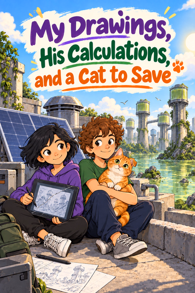 My Drawings, His Calculations, and a Cat to Save