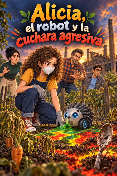 Alicia, el robot y la cuchara agresiva